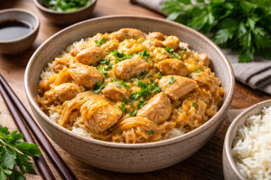 Невозможная вкуснотень из яйца и курицы — готовлю оякодон на соевом соусе, и всегда просят добавку